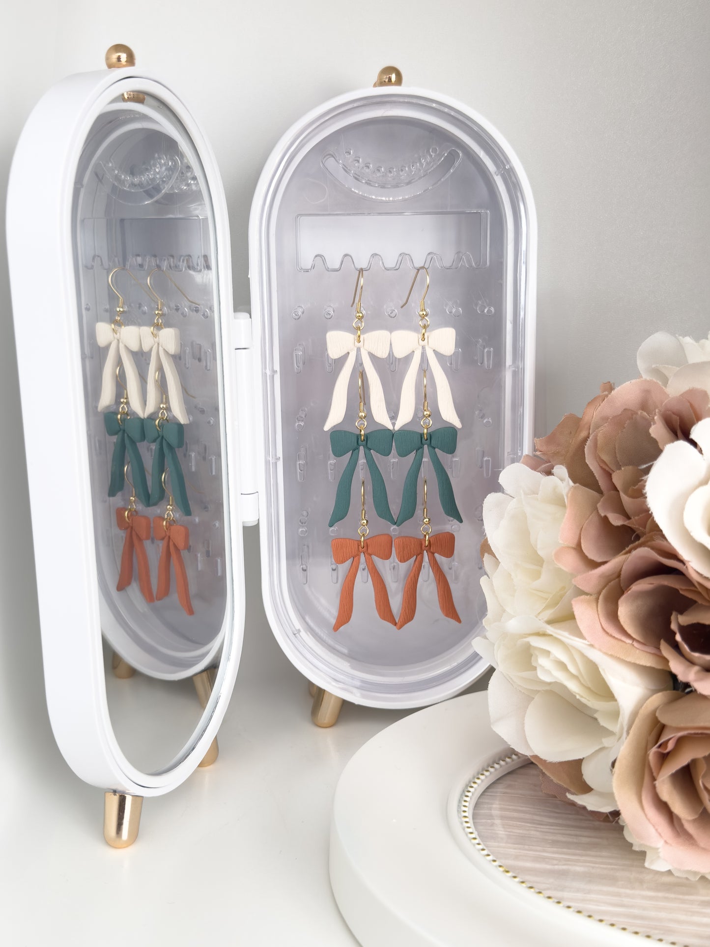 Girly Bow Earrings (Multiple Colors)