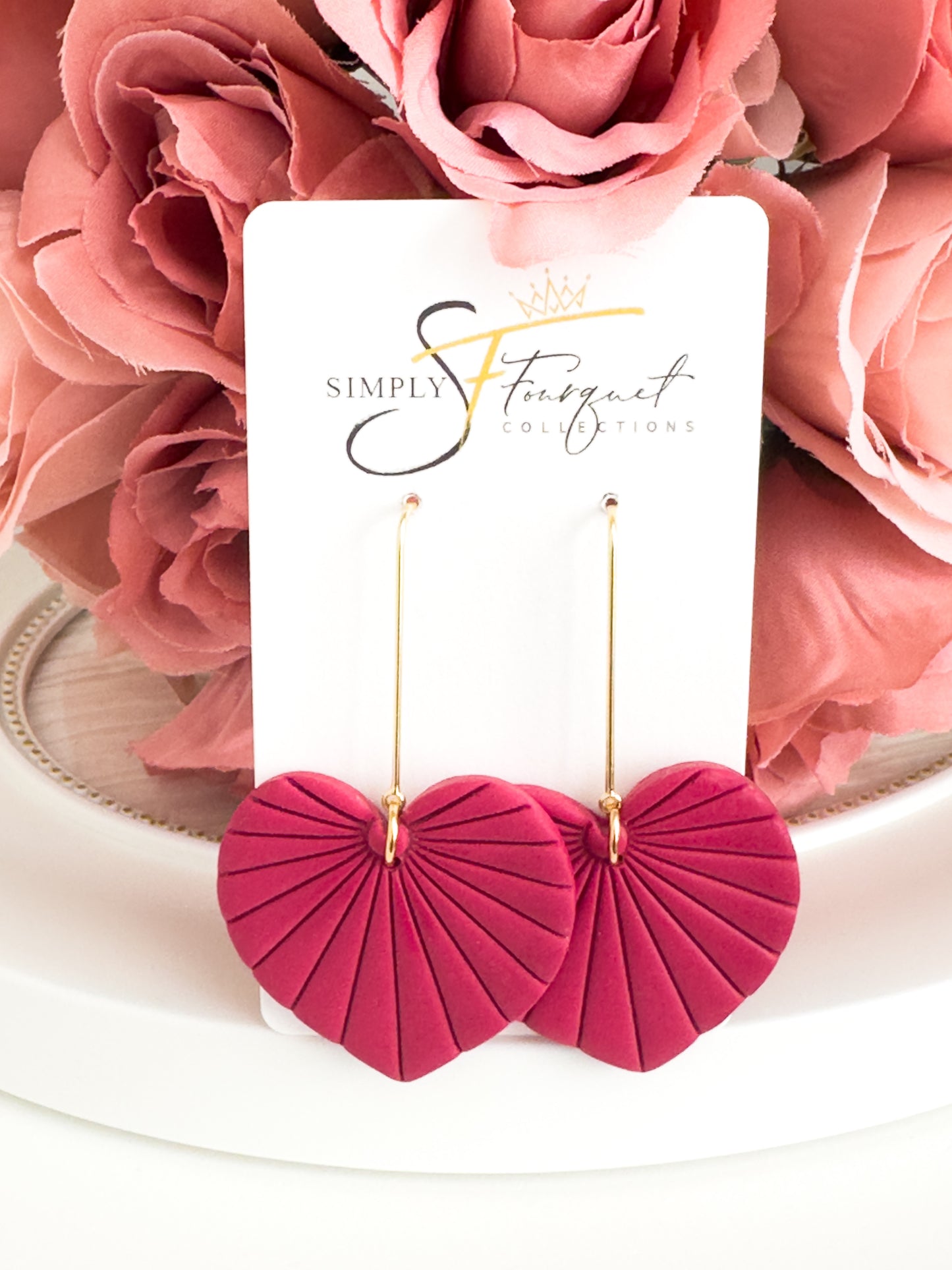 Heart Earrings (Multiple Colors)