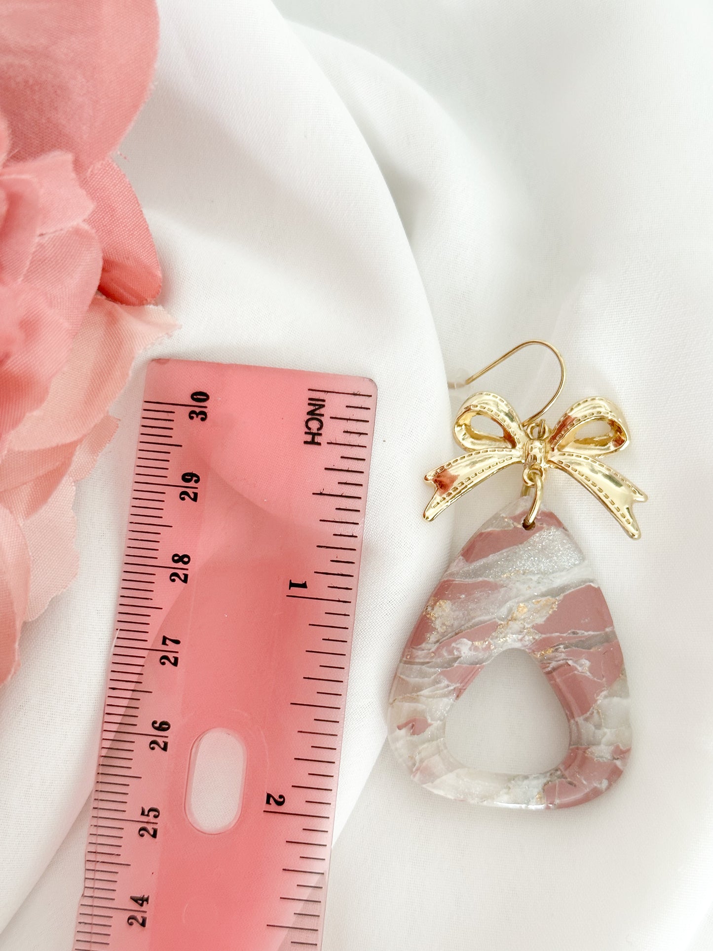 Simply Pink Marble Bow