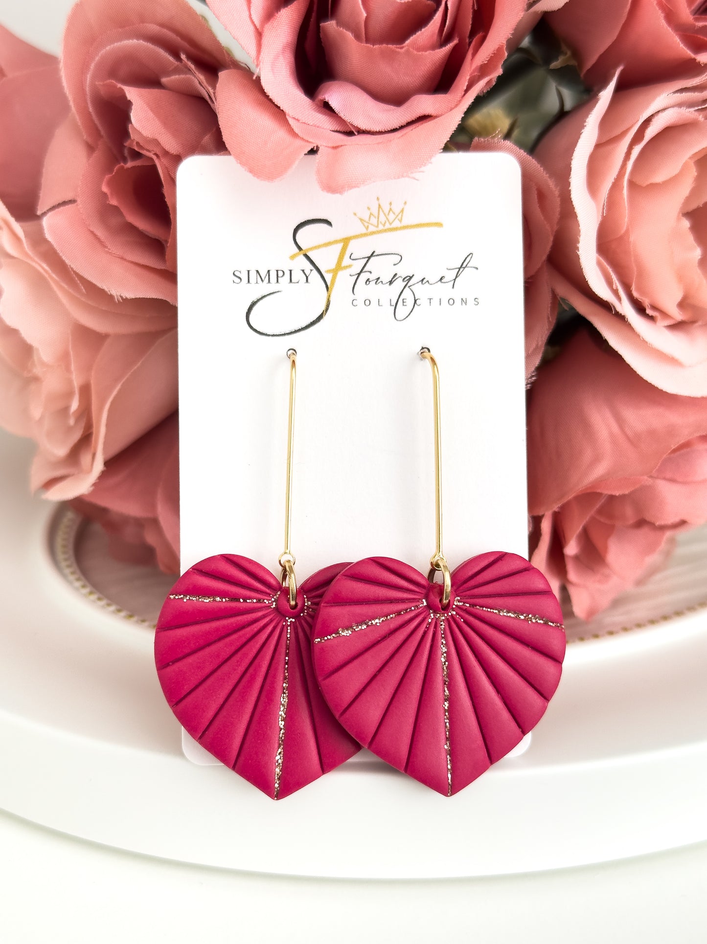 Heart Earrings (Multiple Colors)