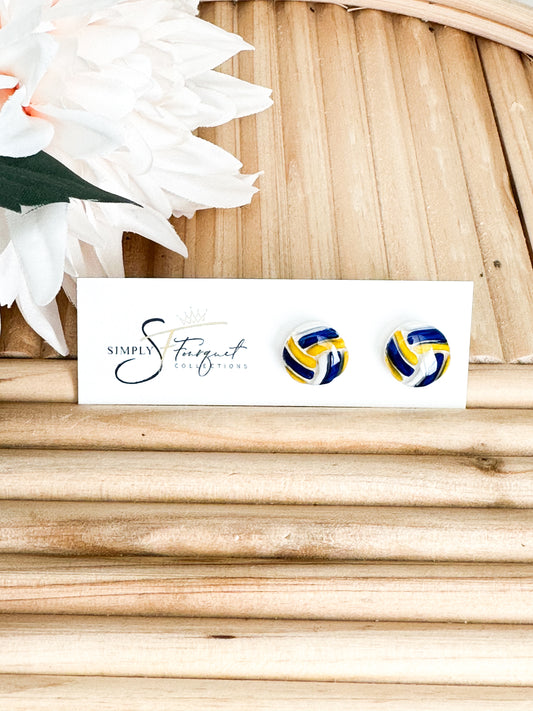 Mini Volleyball Earrings (Stud)