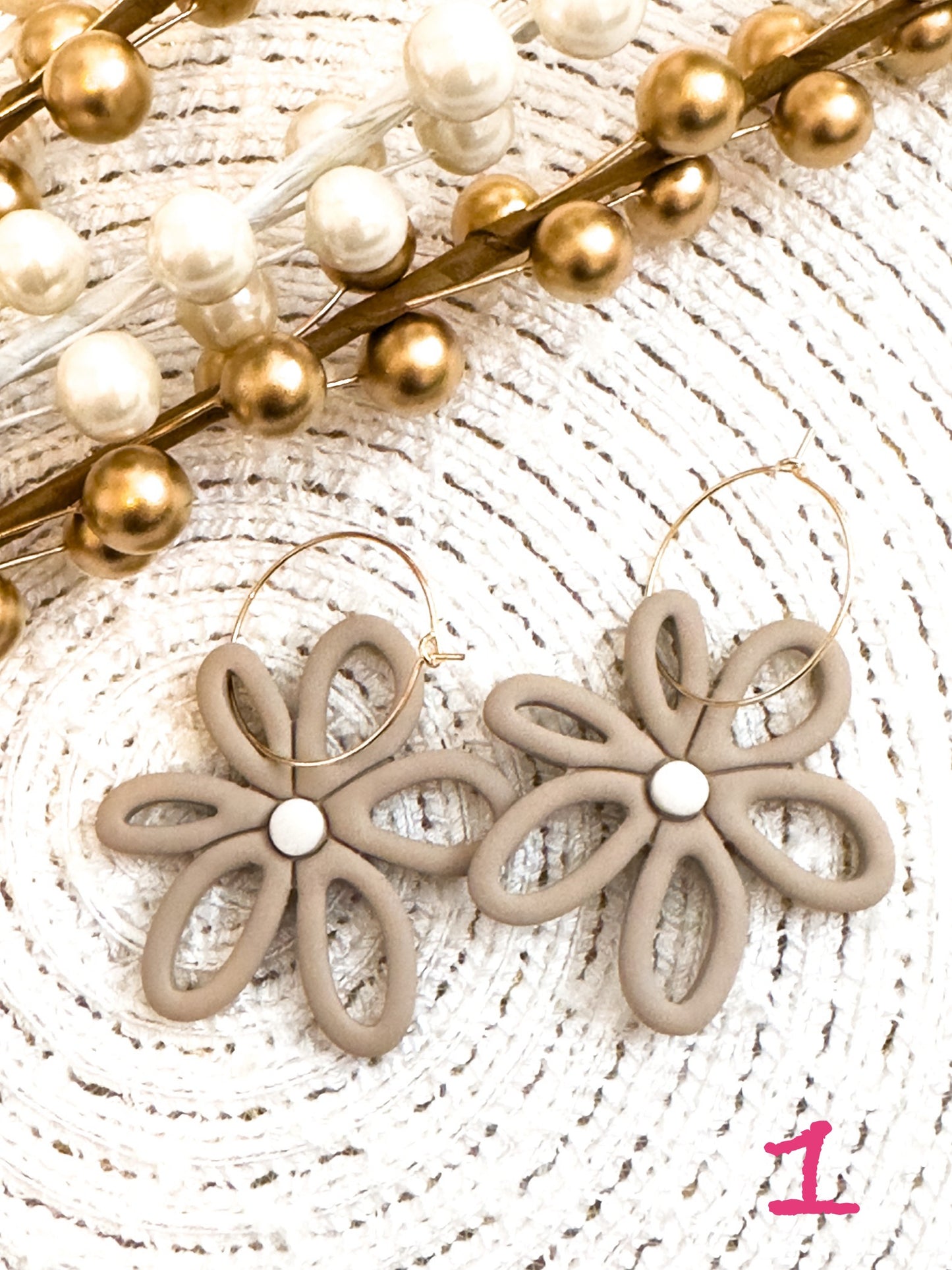 Skinny Flower Earrings (Multiple Colors)