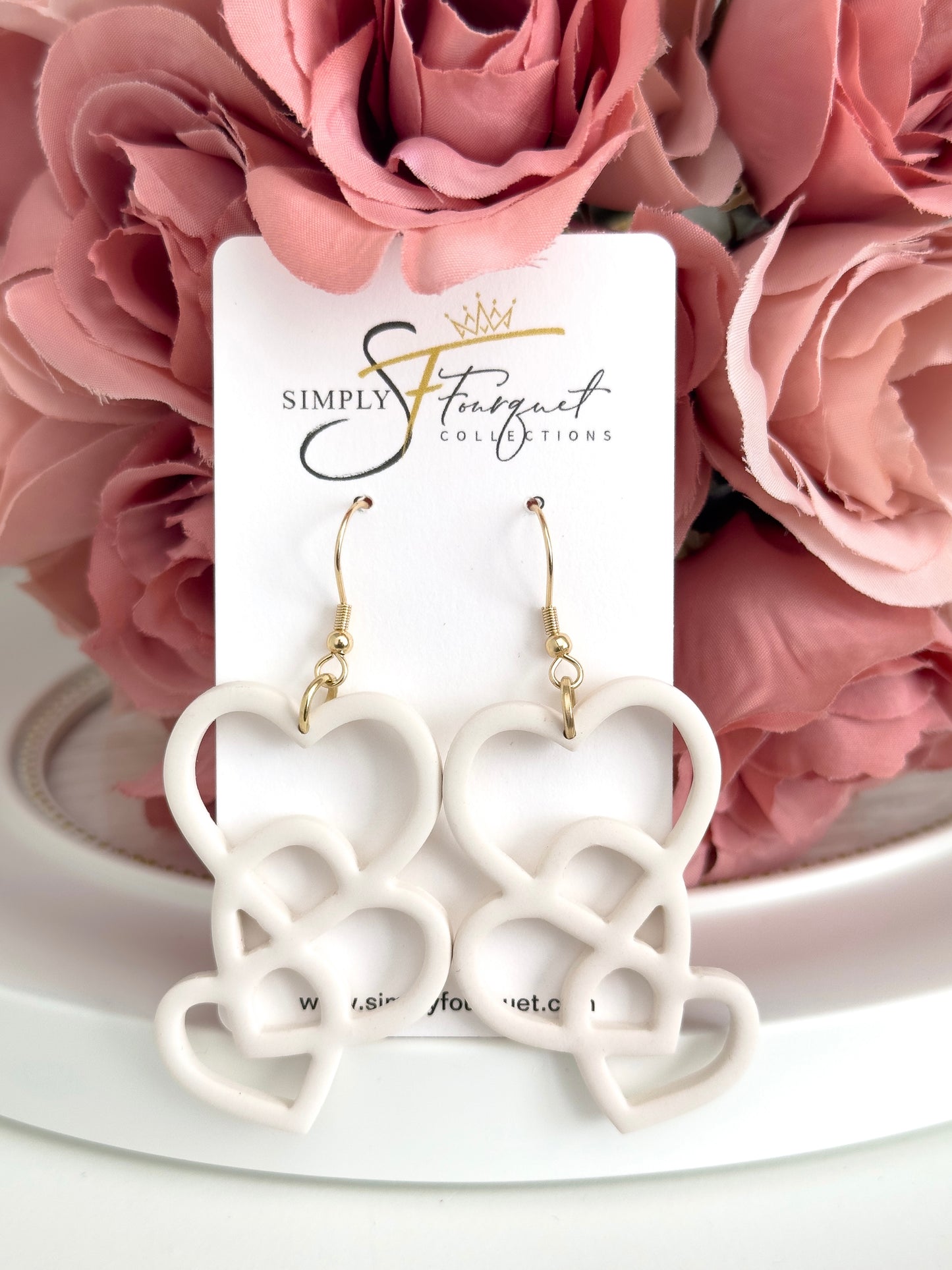 Heart Earrings (Multiple Colors)