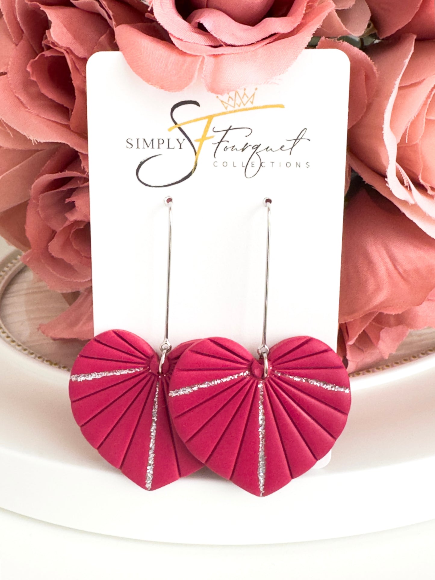 Heart Earrings (Multiple Colors)