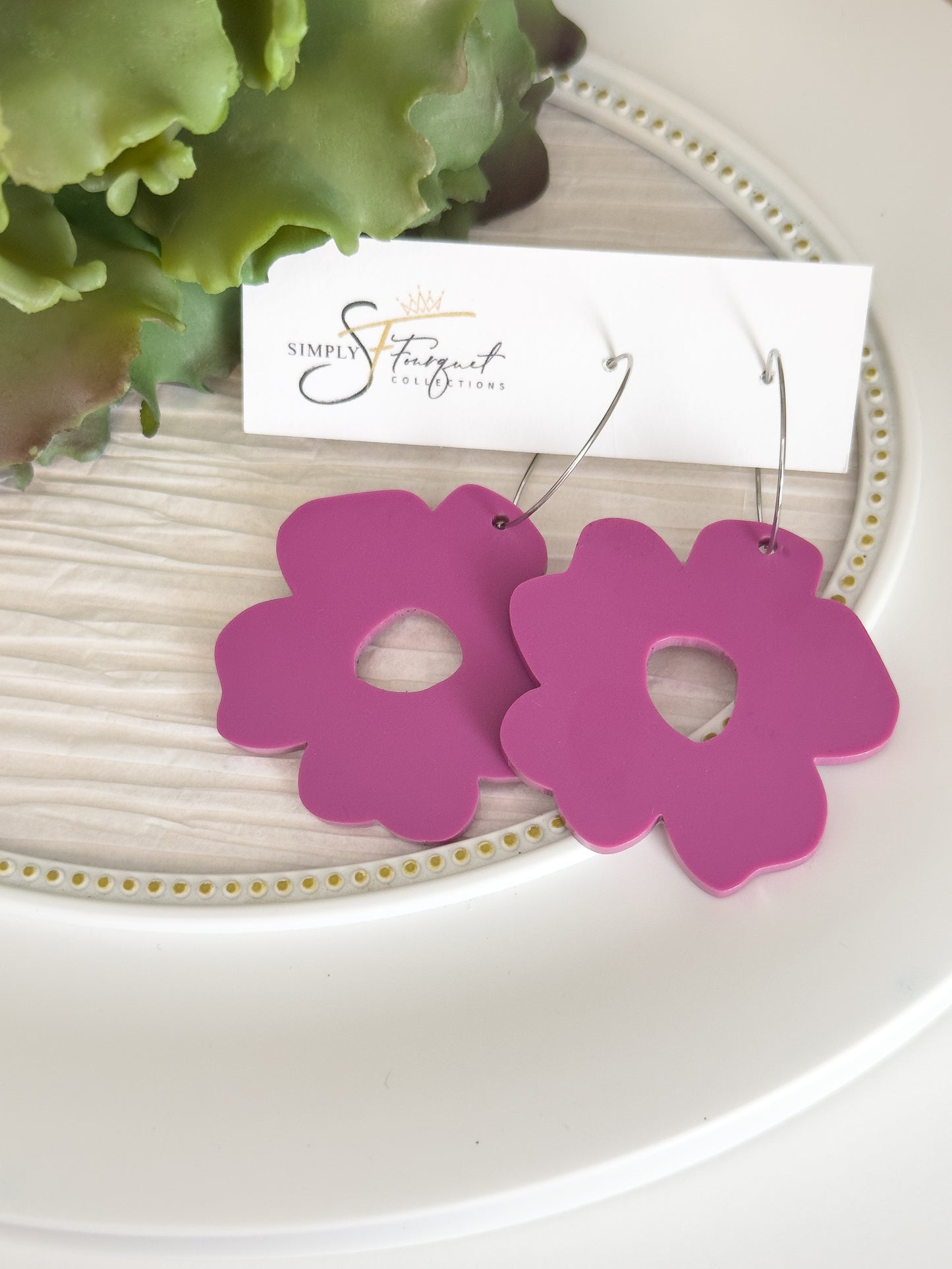 Simply Boho Flower Earrings