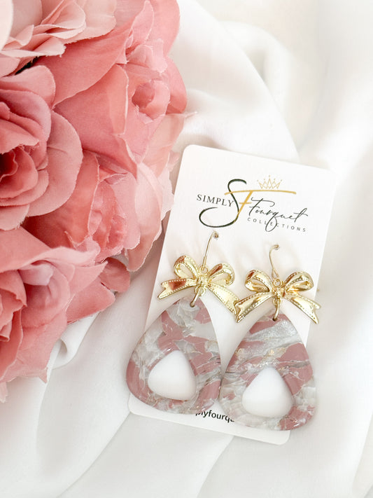 Simply Pink Marble Bow