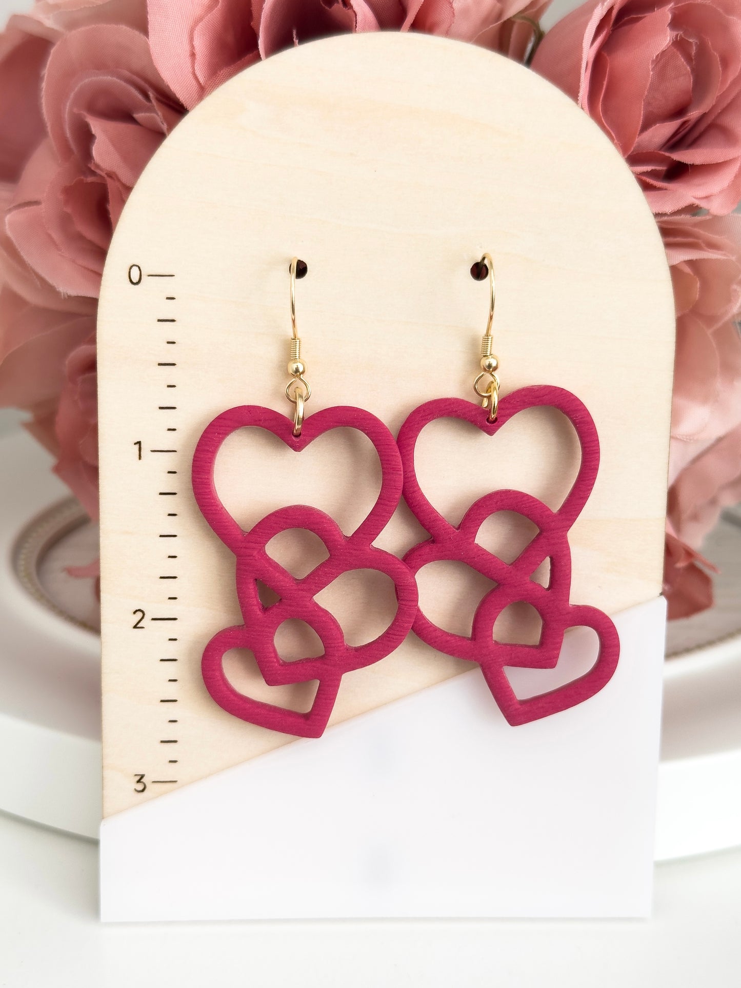 Heart Earrings (Multiple Colors)