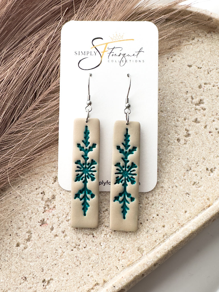Snowflake Earrings (Multiple Colors)