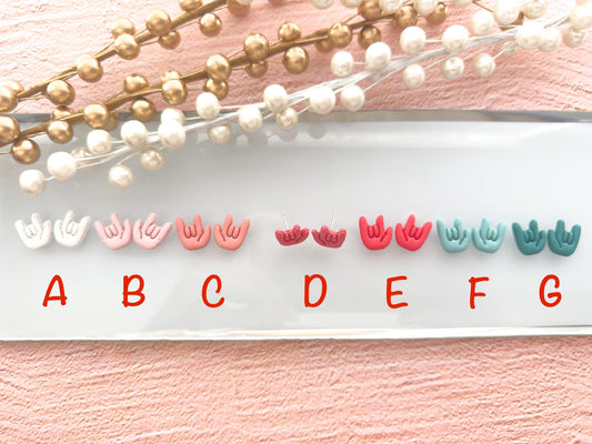 I love You Studs (Multiple Colors)