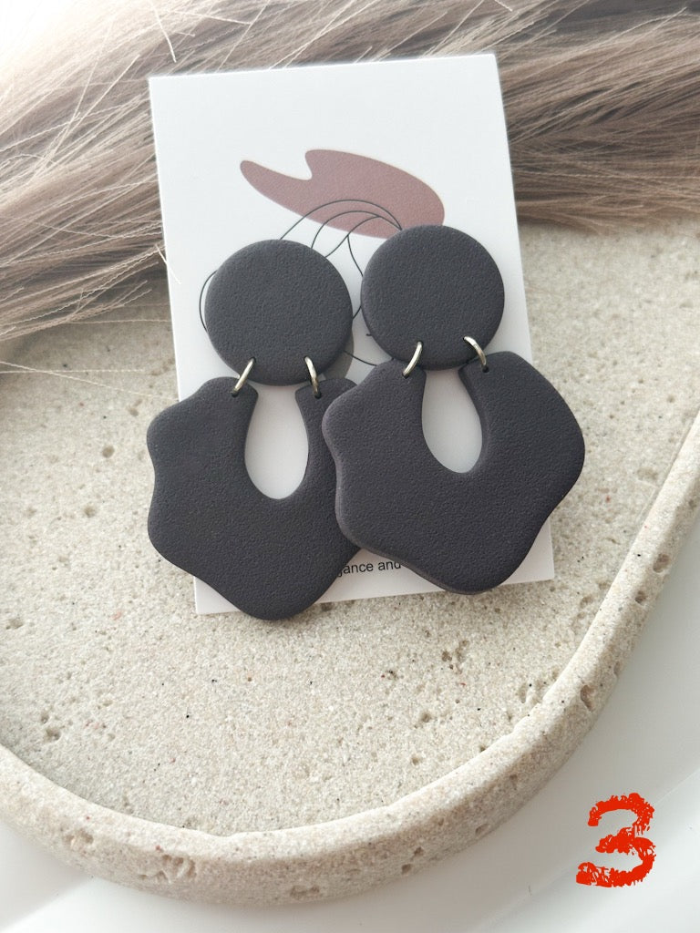 Organic Boho Studs Earrings (Multiple Colors)