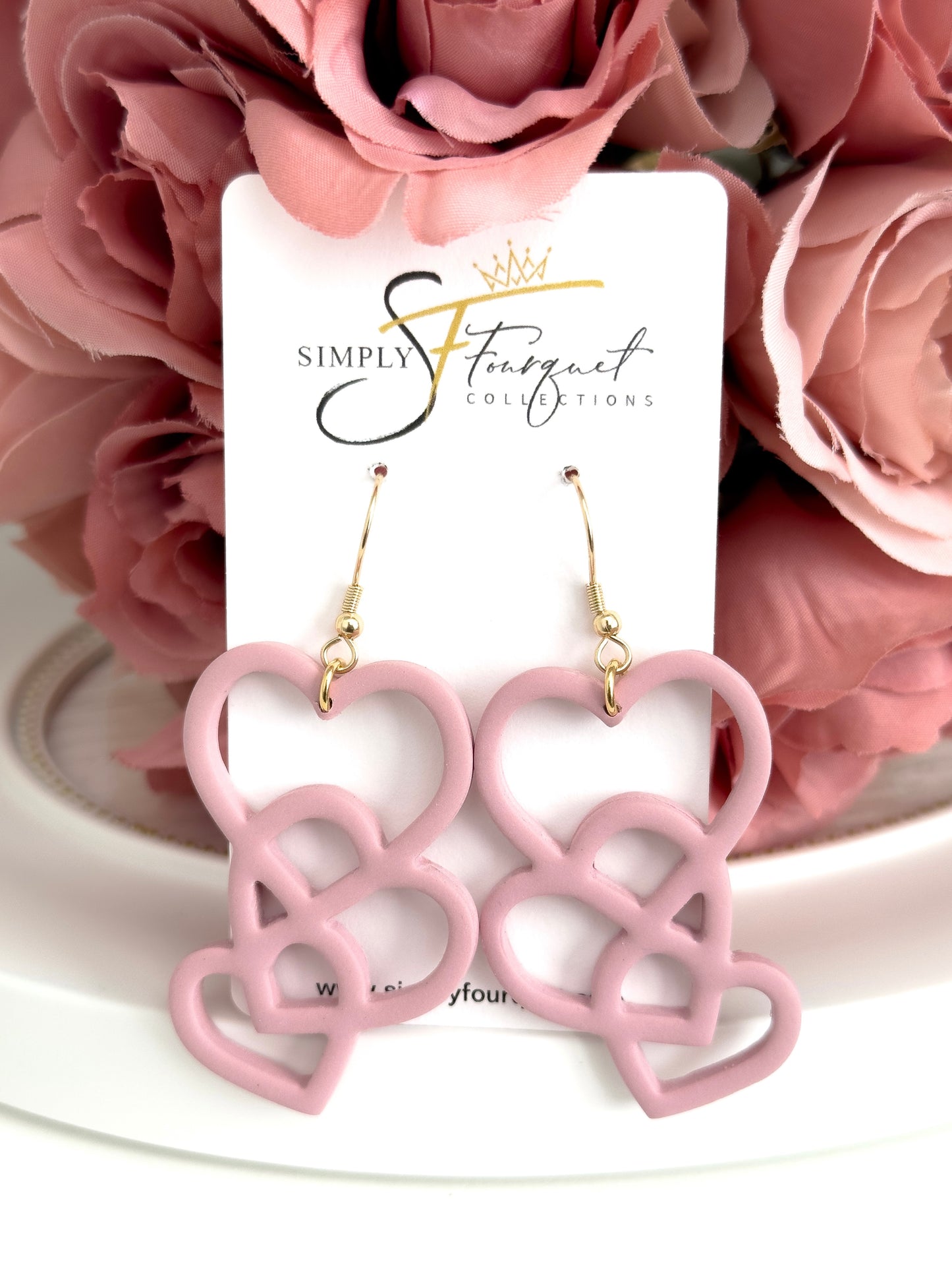 Heart Earrings (Multiple Colors)