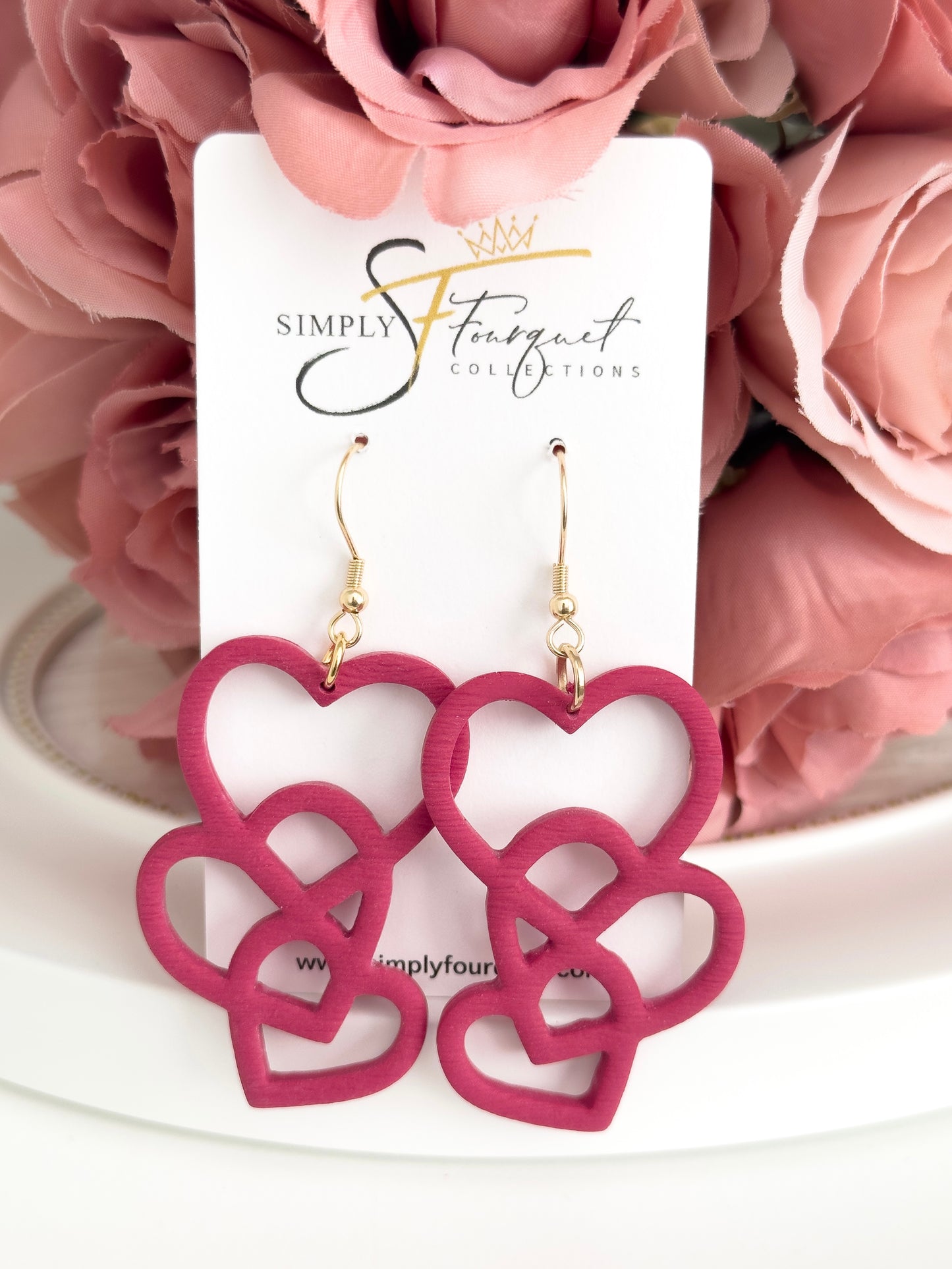 Heart Earrings (Multiple Colors)