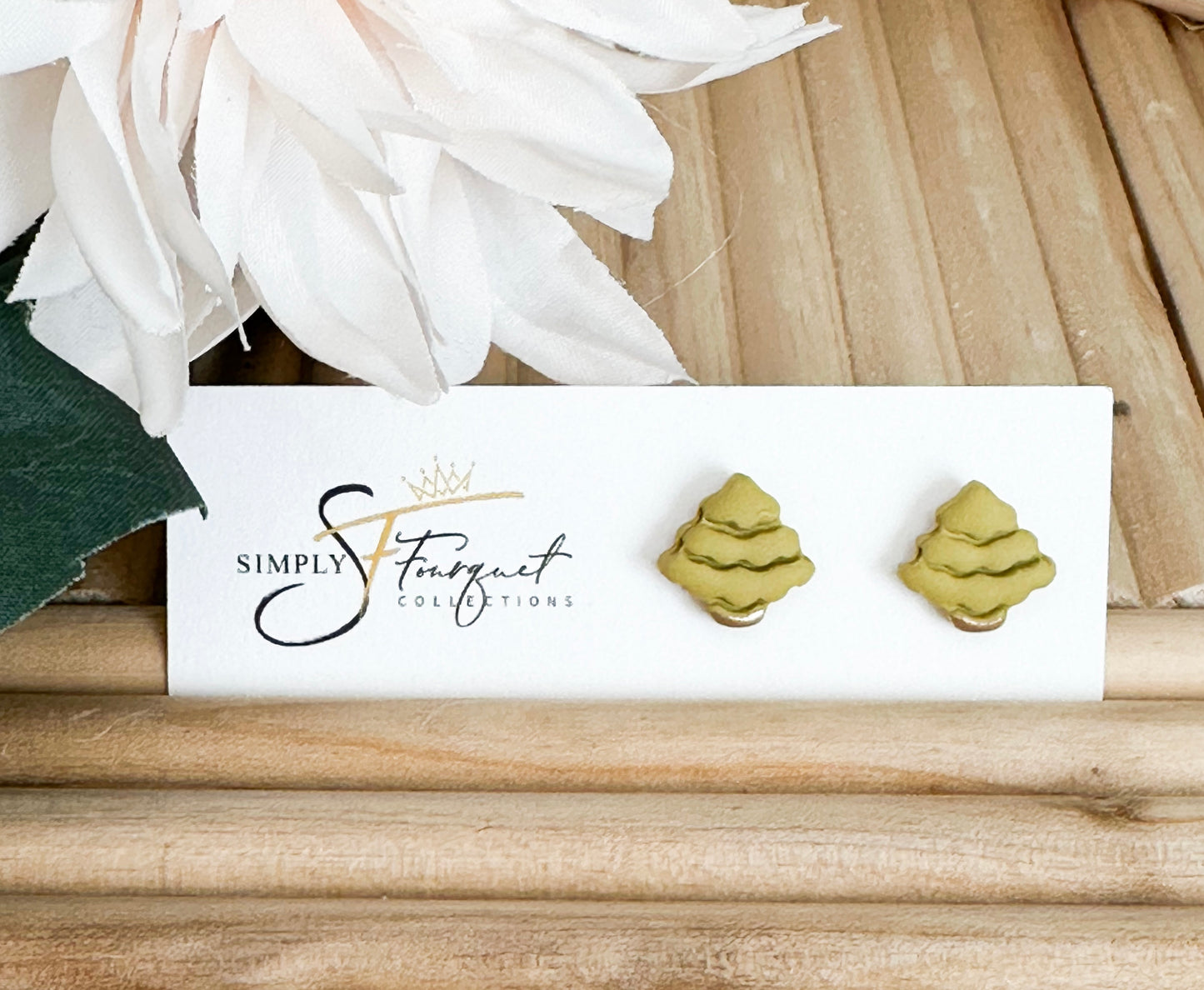 Simply Christmas Tree Studs