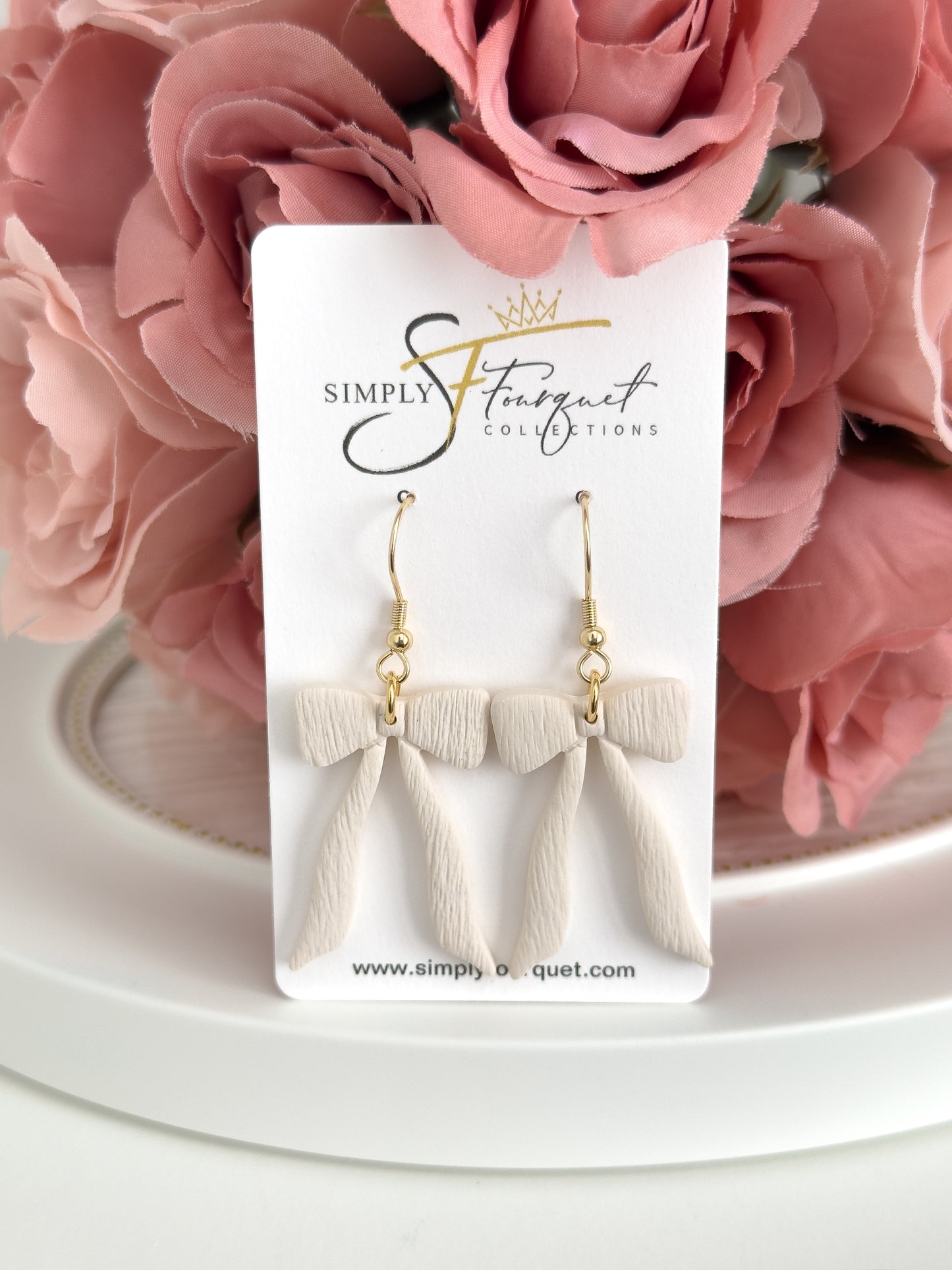 Girly Bow Earrings (Multiple Colors)