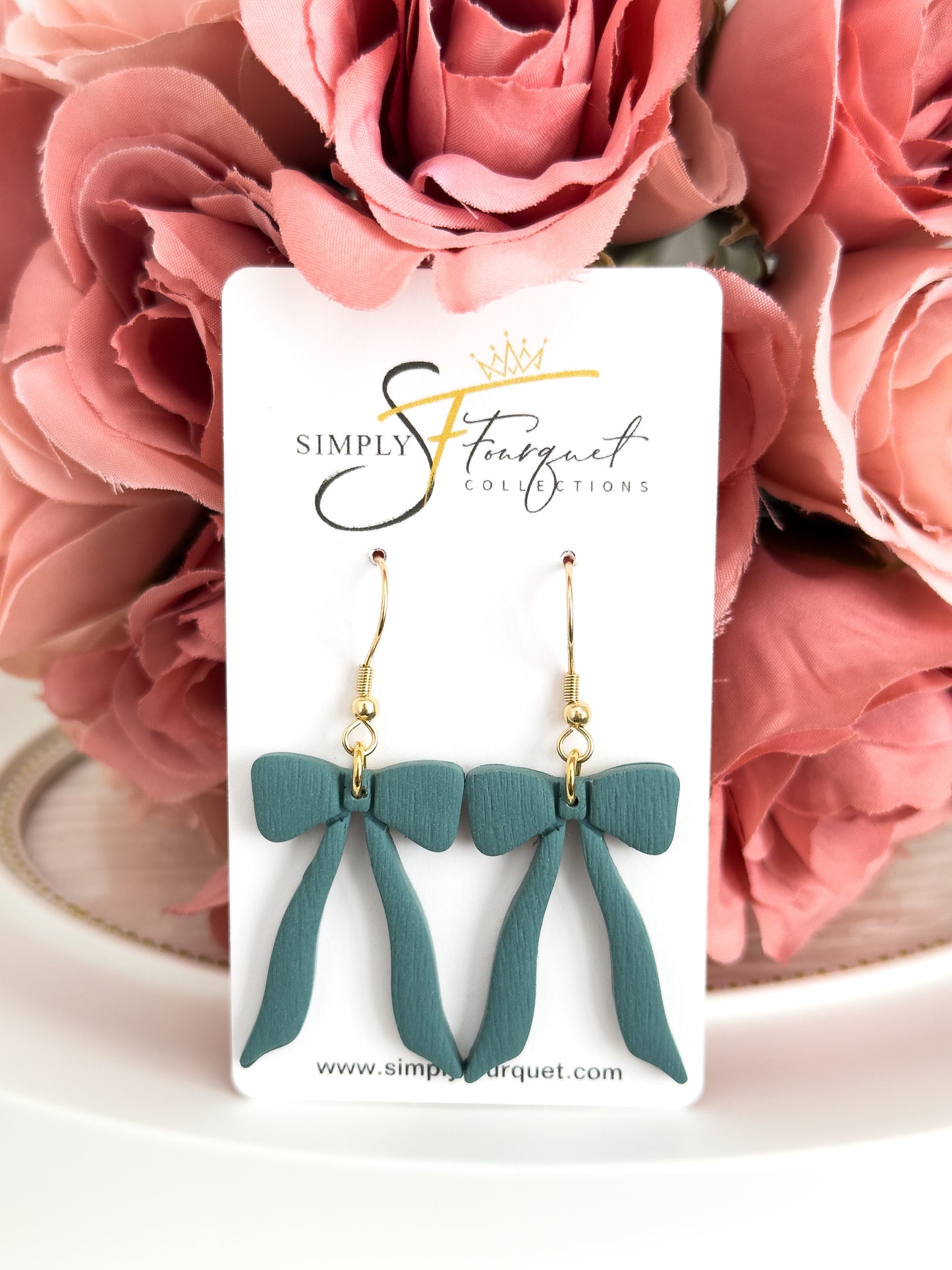 Girly Bow Earrings (Multiple Colors)