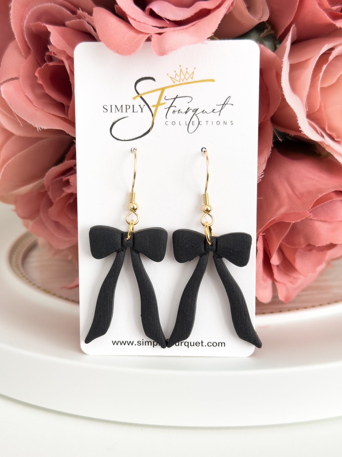 Girly Bow Earrings (Multiple Colors)