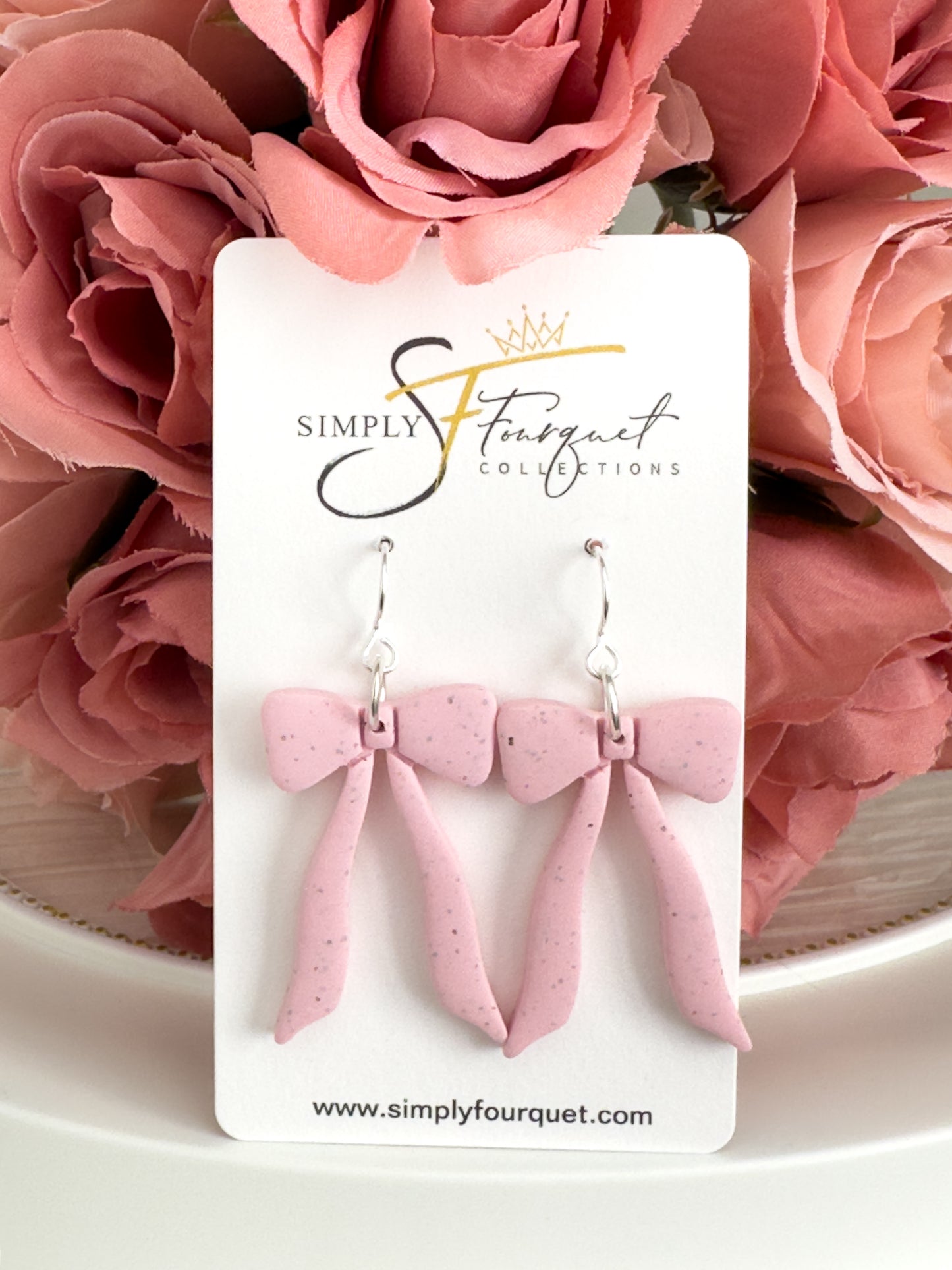 Girly Bow Earrings (Multiple Colors)