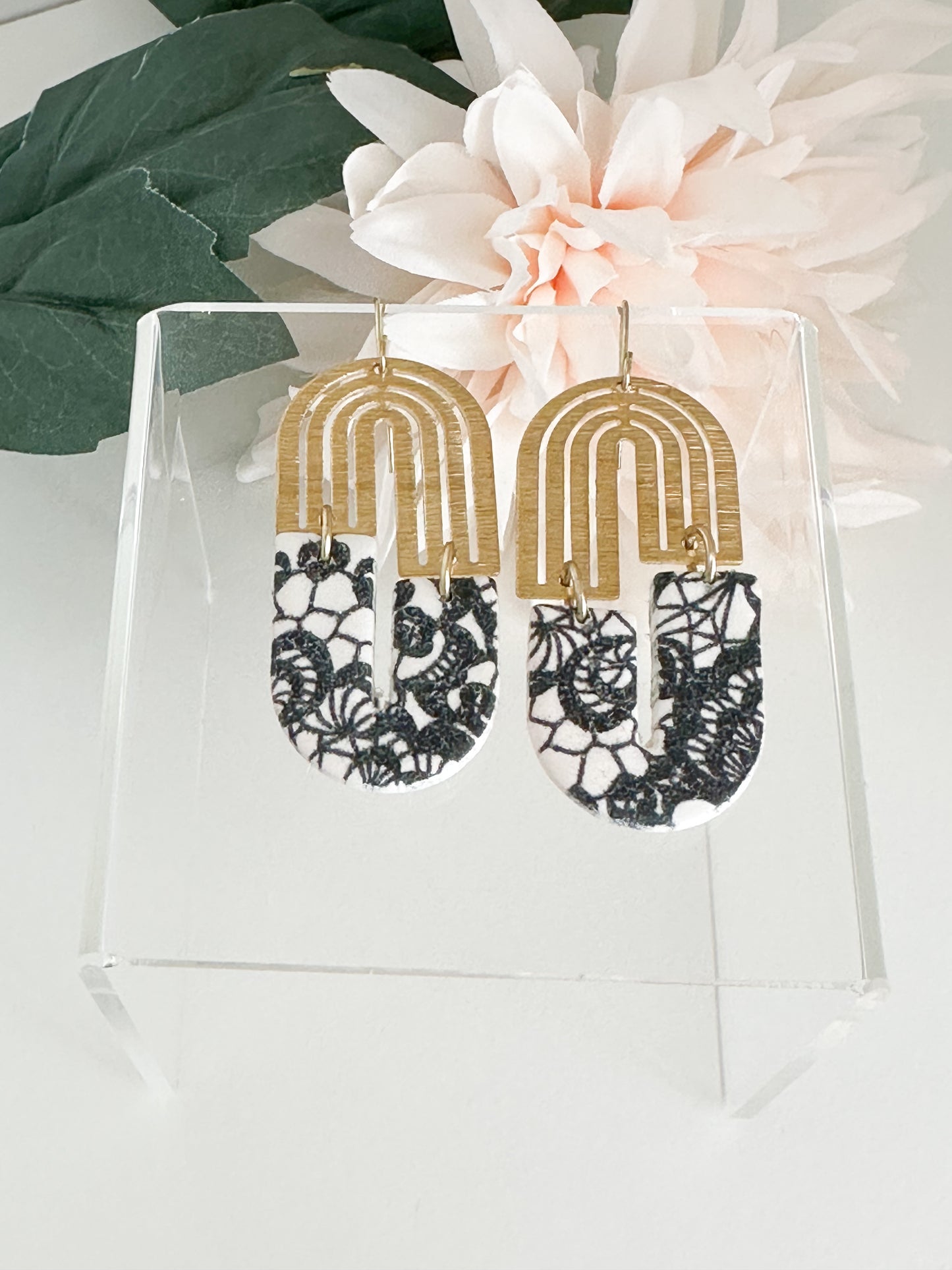 Gold and Black Floral (Gold)