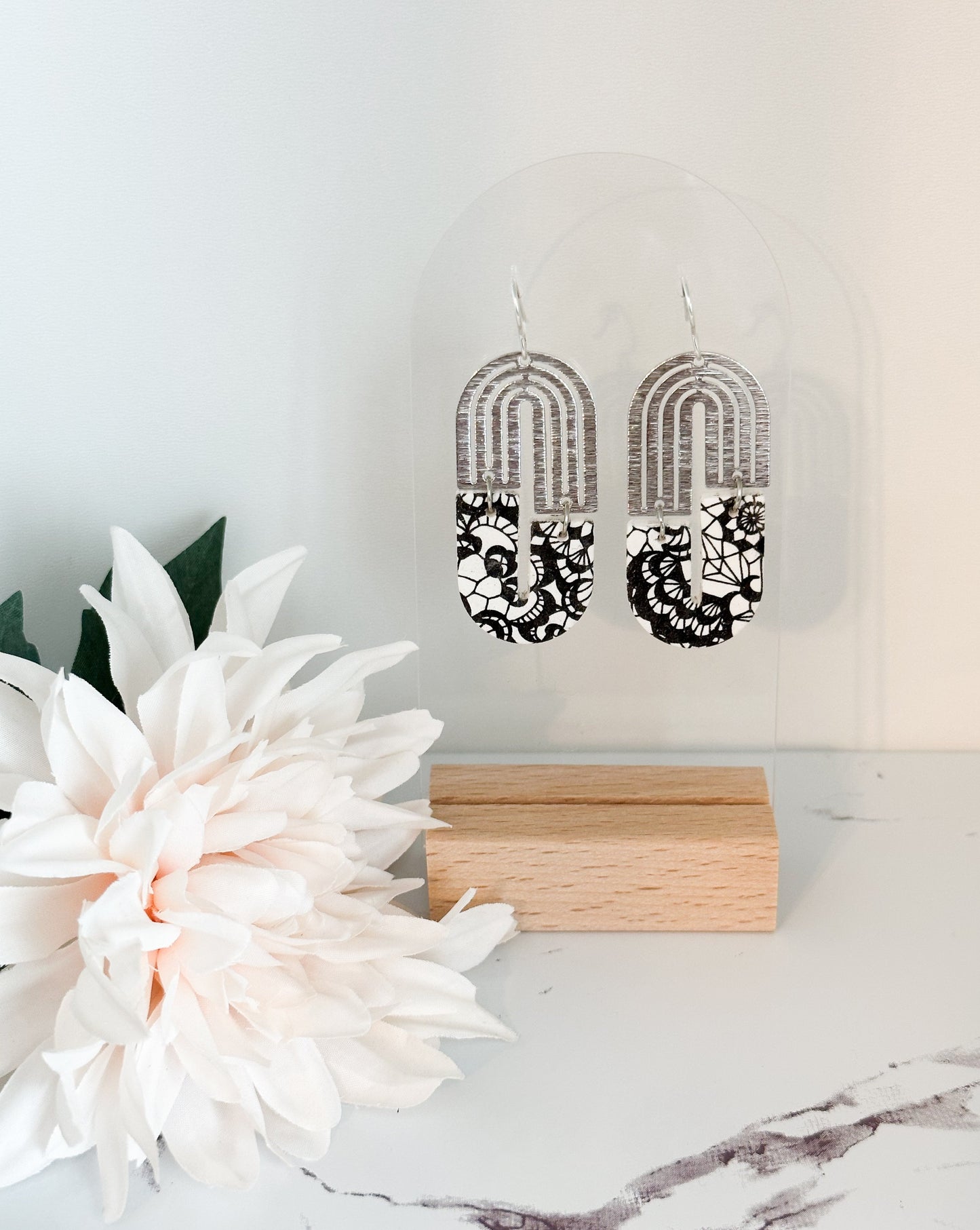 Gold and Black Floral (Silver)