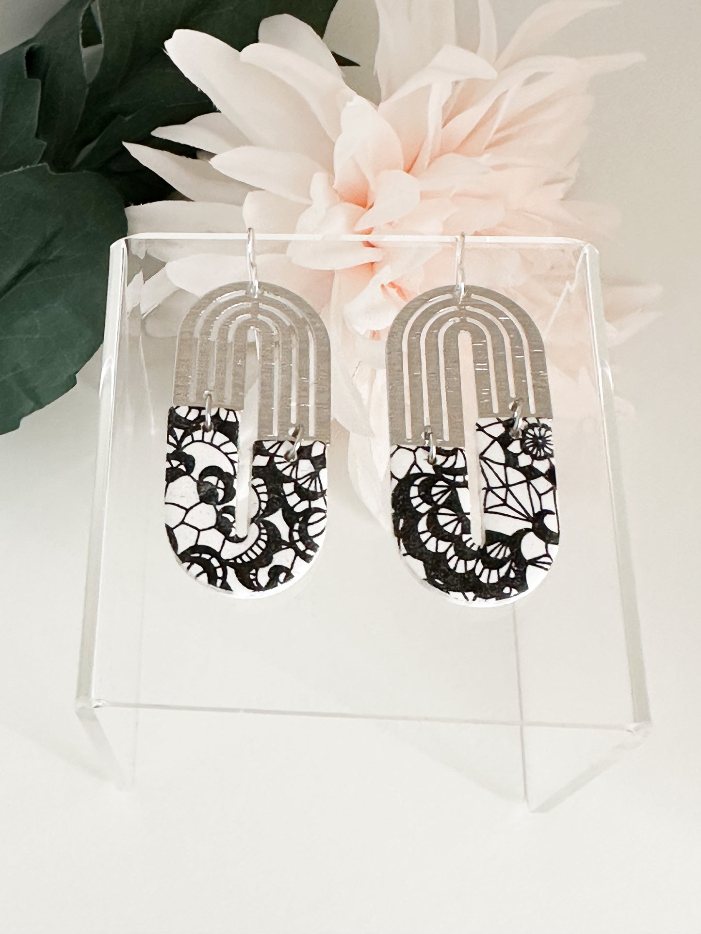 Gold and Black Floral (Silver)