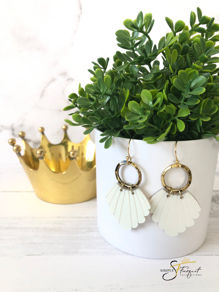 Scalloped Shell Earrings