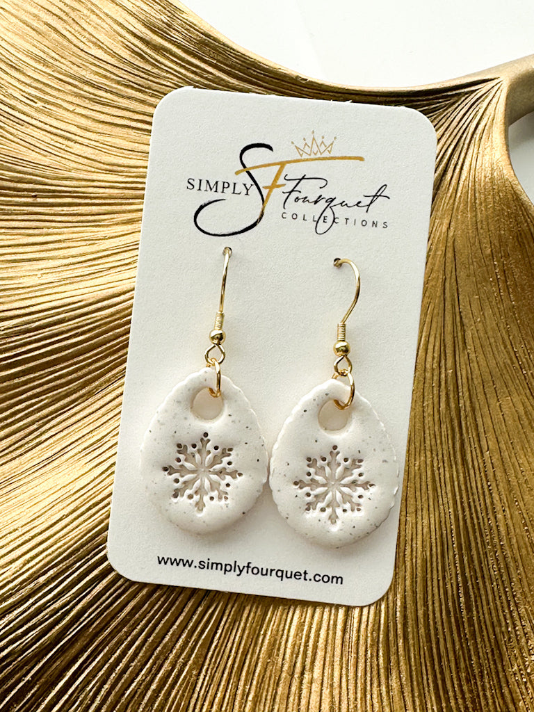 Simply Snowflake Earrings (Multiple Colors)