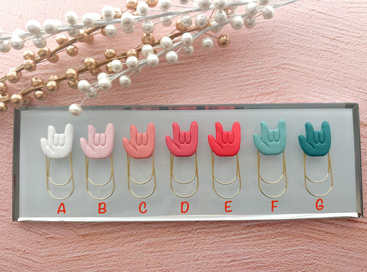 I love You Paper Clip Book (Multiple Colors)