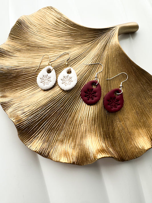 Simply Snowflake Earrings (Multiple Colors)
