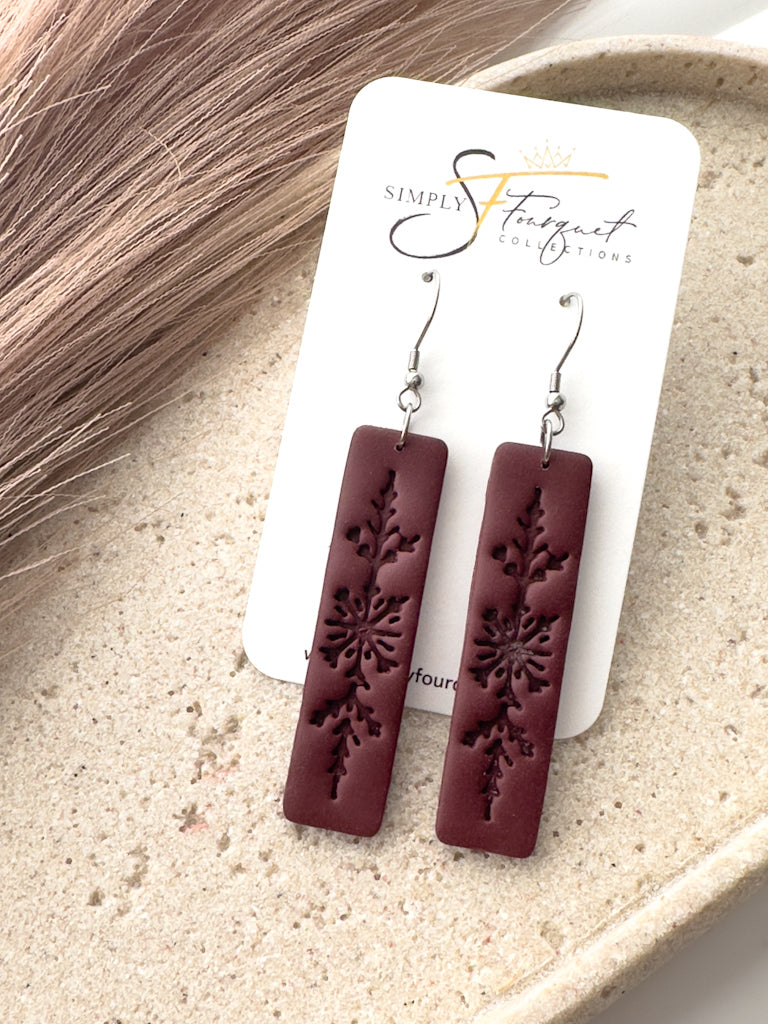 Snowflake Earrings (Multiple Colors)