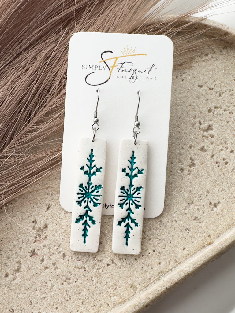 Snowflake Earrings (Multiple Colors)
