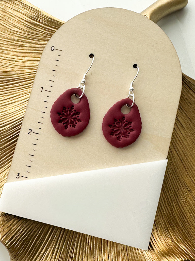 Simply Snowflake Earrings (Multiple Colors)