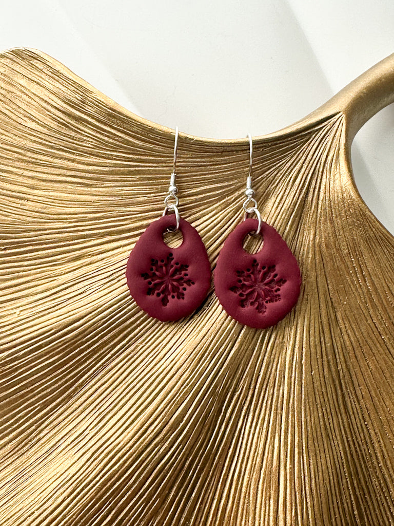 Simply Snowflake Earrings (Multiple Colors)
