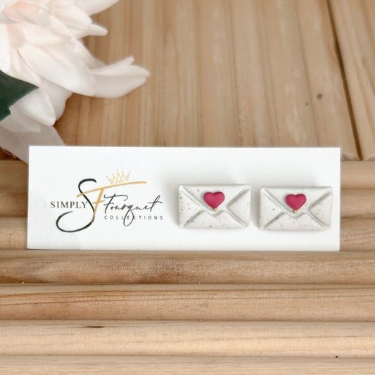 Simply Love Letter Studs