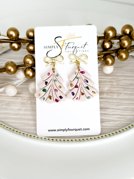 Joyful Christmas Tree (Pink Colorful)