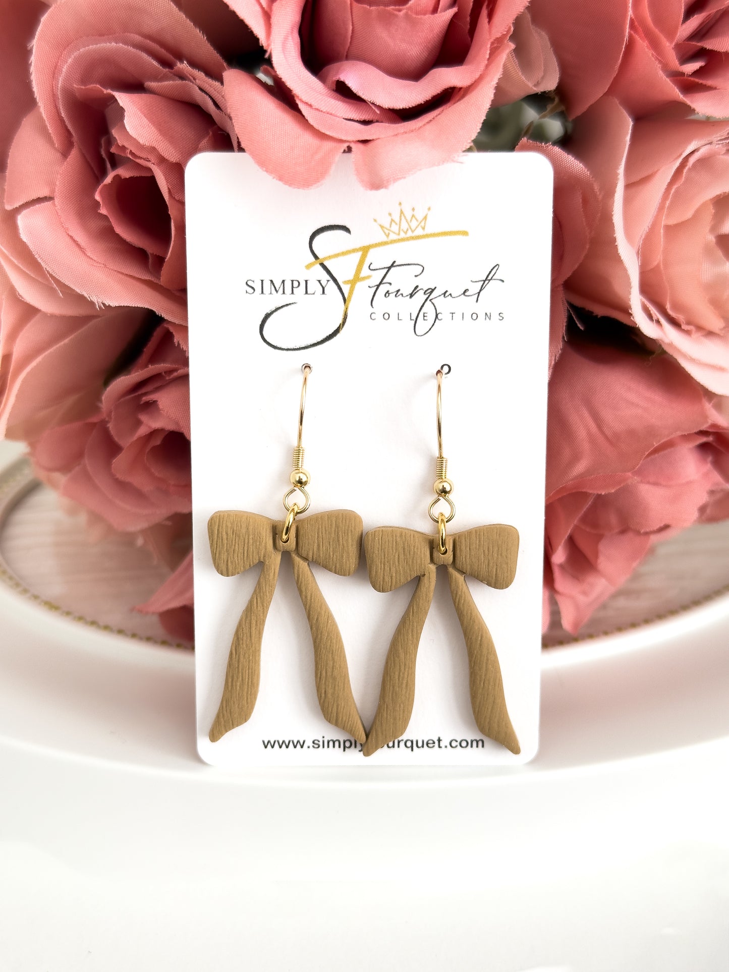 Girly Bow Earrings (Multiple Colors)