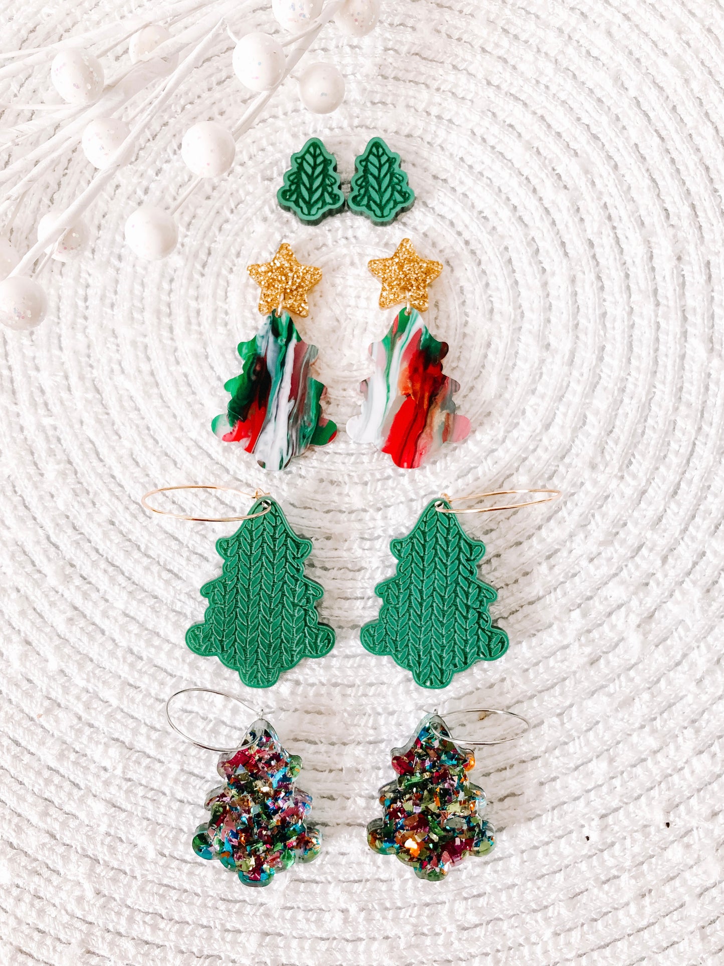 Feliz Navidad Earrings (Acrylic)