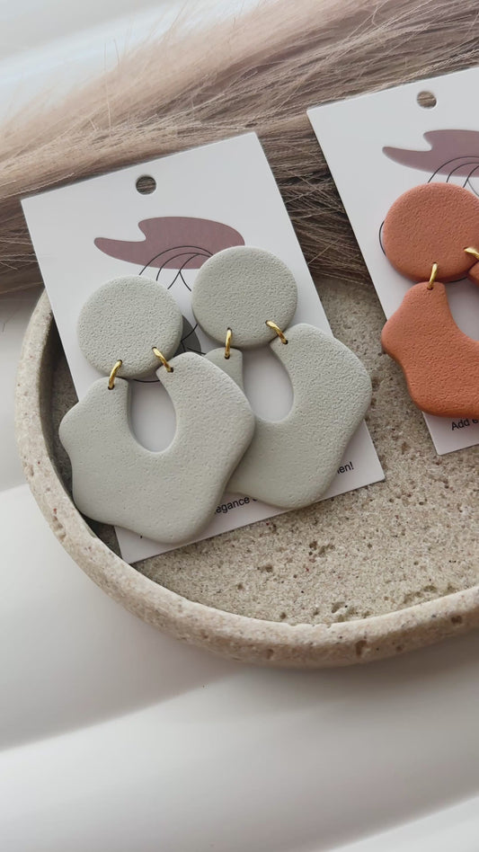 Organic Boho Studs Earrings (Multiple Colors)